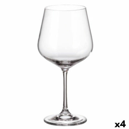 Wine glass set Bohemia Crystal Sira 600 ml 6 Pieces (6 Units) (4 Units)-0