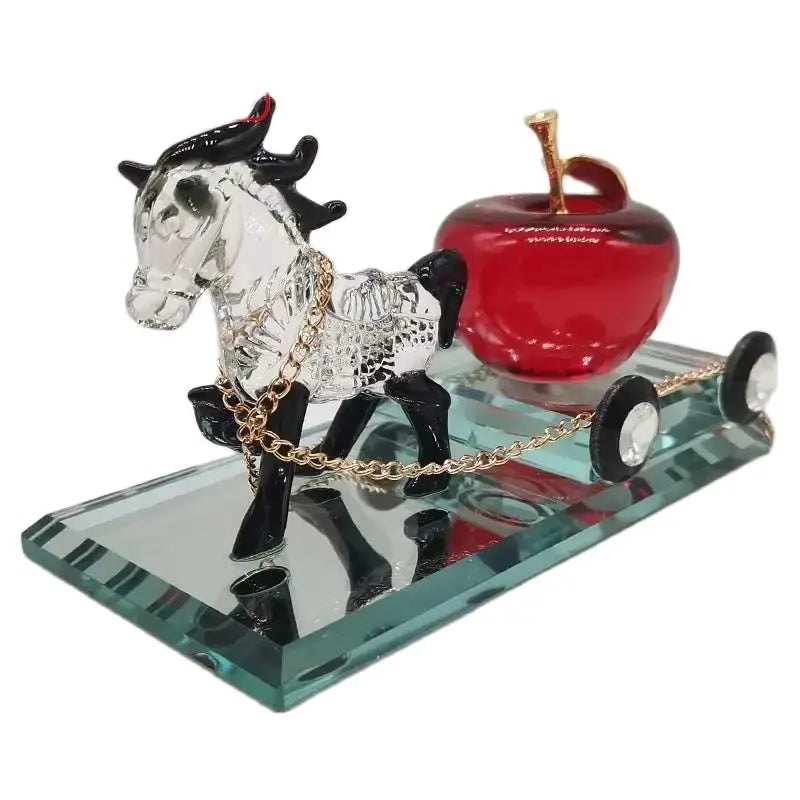 NNEOBA Crystal Perfume Seat Car Decoration Horse-0