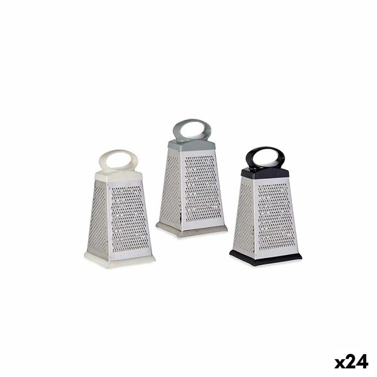Rallador de Cocina Kinvara Acero Inoxidable y Plástico – Blanco/Negro/Gris/Plateado (Pack de 24 Unidades)