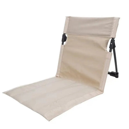 NNEOBA Foldable Camping Chair Cushion And Storage Bag Beige-0