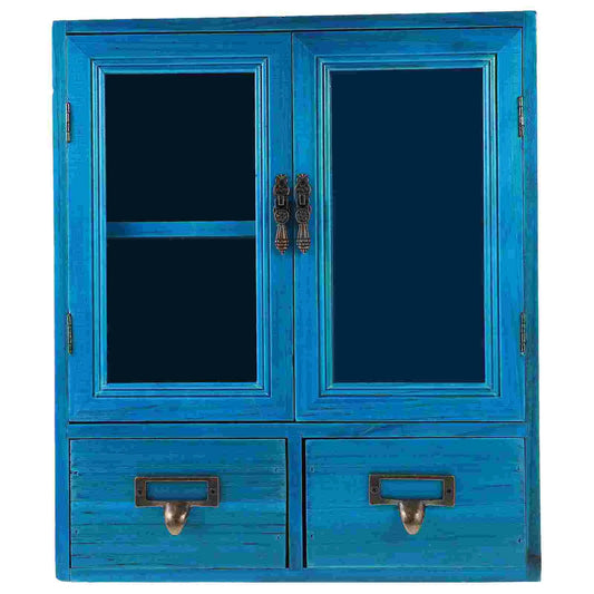 NNEOBA Vintage Wooden Decorative Wall Cabinet-0