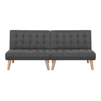 NNEDSZ Artiss 2x Sofa Bed Couch Single Seater Fabric Grey-2