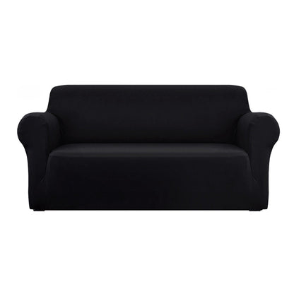 NNEDSZ Sofa Cover Elastic Stretchable Couch Covers Black 3 Seater-0