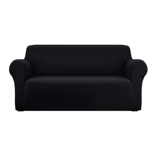 NNEDSZ Sofa Cover Elastic Stretchable Couch Covers Black 3 Seater-0