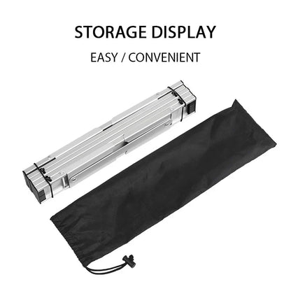 Aluminum Alloy Mini Camping Table Foldable Silver-2