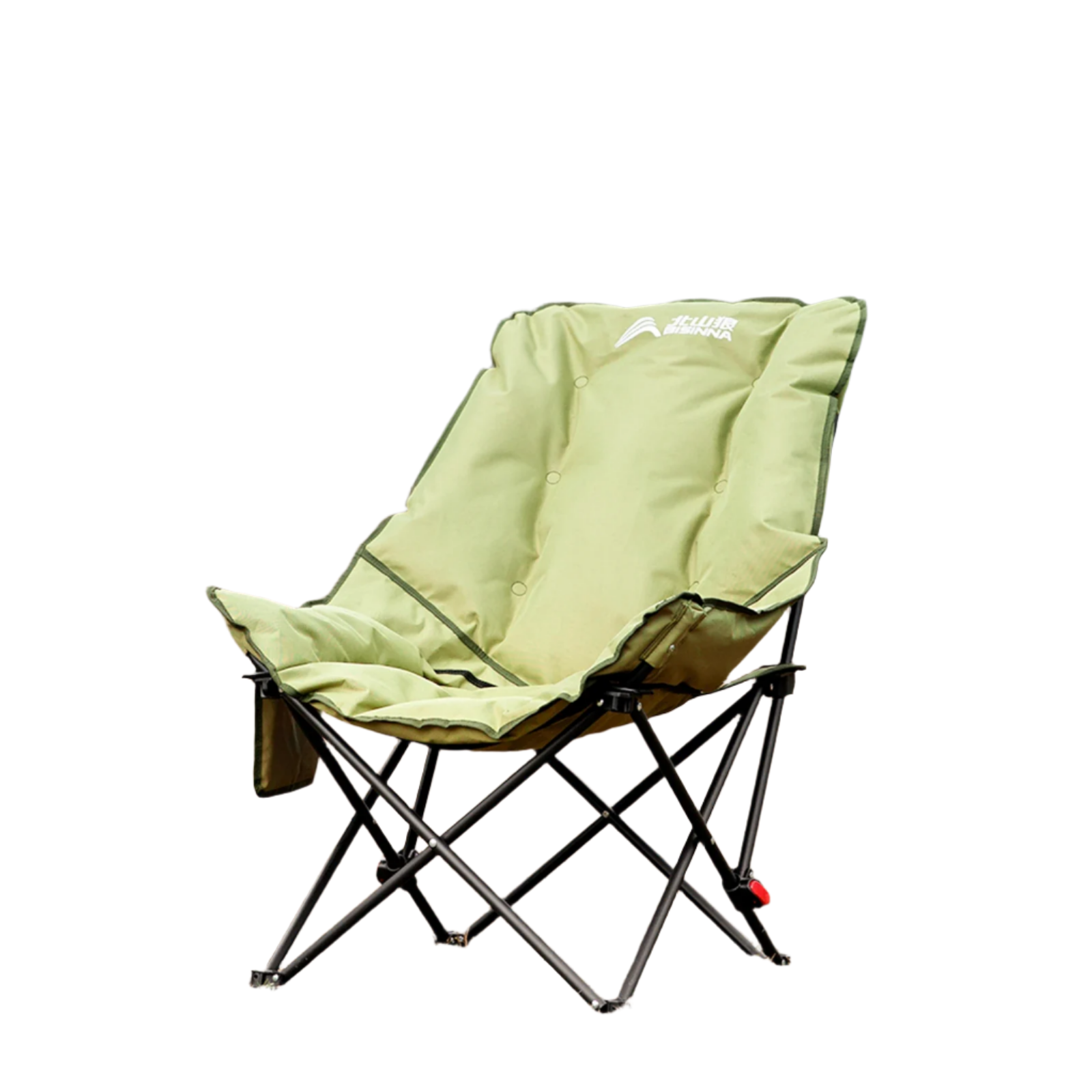 NNEOBA High-Back Moon Chair with Hollow Cotton Padding Green-0