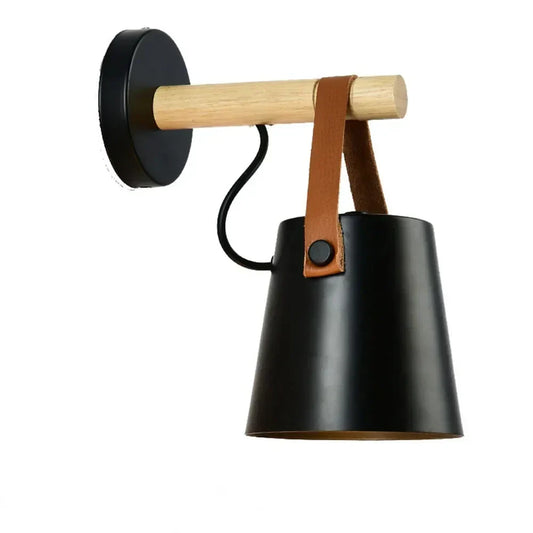 NNEOBA Nordic Modern Wooden Wall Lamp-0