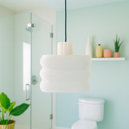 Silk Lantern – Lámpara Colgante 3D de Diseño Moderno