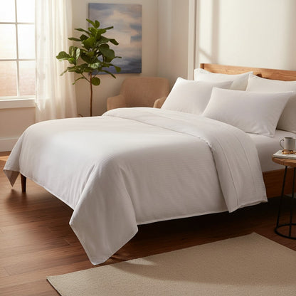 T-250 Blended Collection 5 MM Satin Stripe Bed Sheets-1