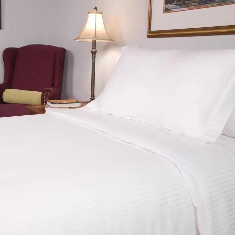 T-250 Blended Collection 5 MM Satin Stripe Bed Sheets-2