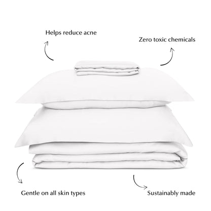 Bed Sheet Set in White (Best Seller)-2