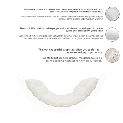 MAMOI® Coussin pour Triangle d'escalade balançoire, Coussin pour Triangle intérieur, Escalade enfant, Balancoire bebe, Espalier enfant-3