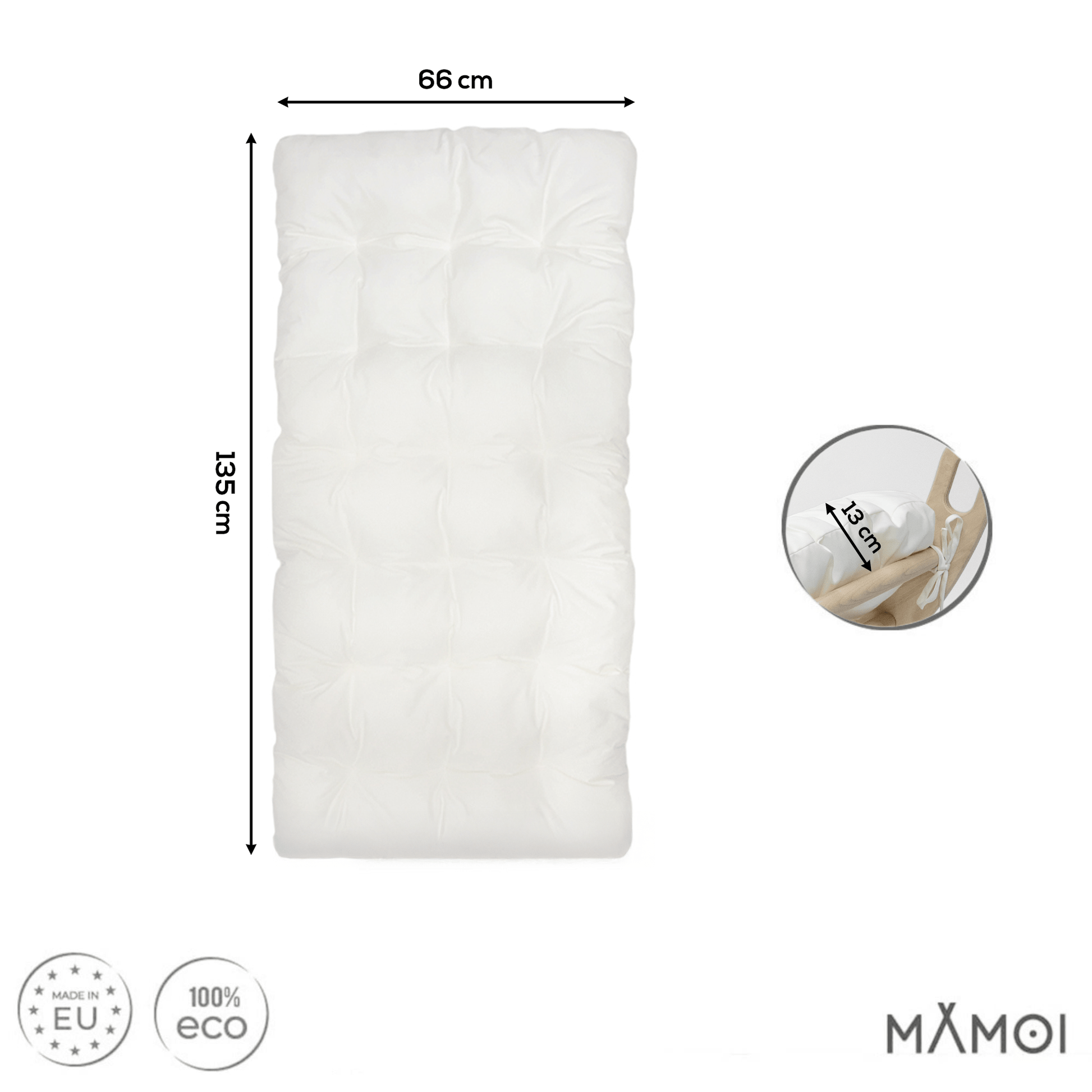 MAMOI® Coussin pour Triangle d'escalade balançoire, Coussin pour Triangle intérieur, Escalade enfant, Balancoire bebe, Espalier enfant-2