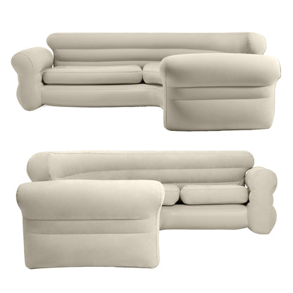 NNEDSZ Intex Corner Sofa Inflatable Couch - L-shaped Corner Sofa-3