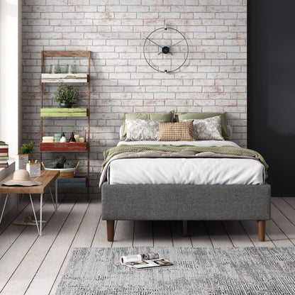NNEDSZ Bed Frame Mattress Foundation (Dark Grey) – Queen-3