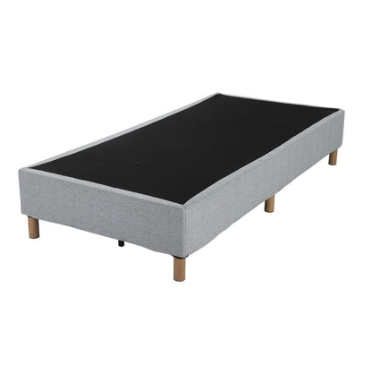 NNEDSZ Metal Bedframe Mattress Foundation (Light Grey) – Double-4