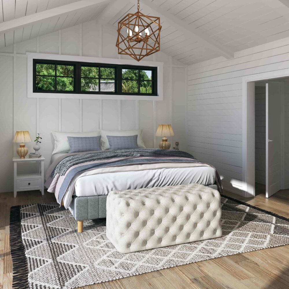 NNEDSZ Elsa Tufted Ottoman Beach Boucle White-Rectangular-1