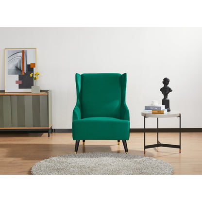 NNEDSZ Sylvia Accent Sofa Arm Chair Fabric Uplholstered Lounge Couch - Green-2