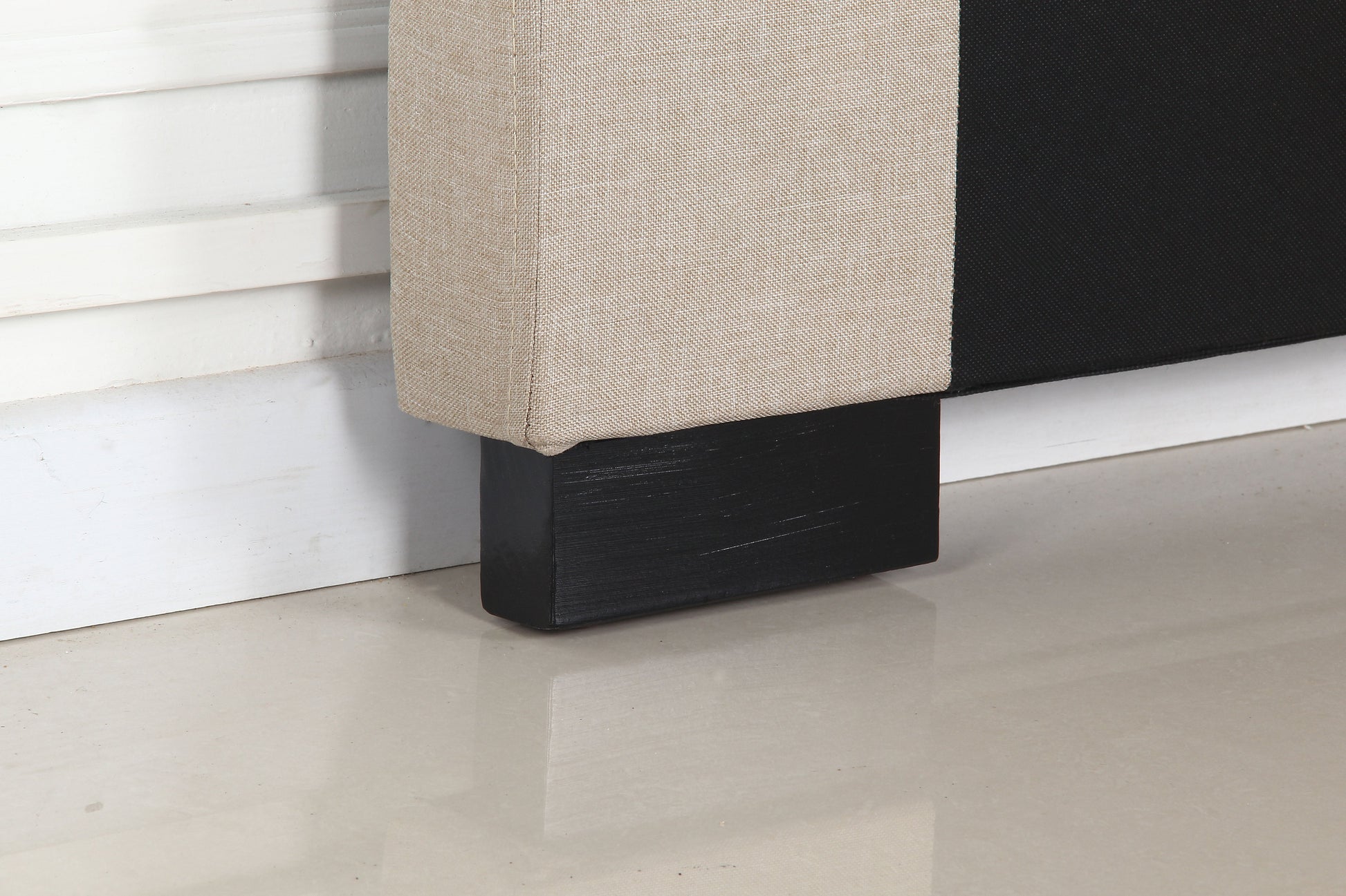 NNEDSZ Bed Head Double Beige Headboard Upholstery Fabric Tufted Buttons-4