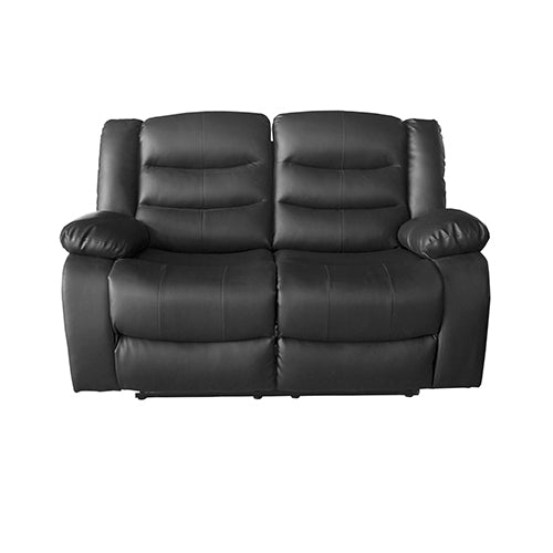 NNEDSZ Seater Recliner Sofa In Faux Leather Lounge Couch in Black-0