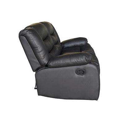 NNEDSZ Seater Recliner Sofa In Faux Leather Lounge Couch in Black-1