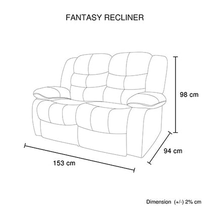 NNEDSZ Seater Recliner Sofa In Faux Leather Lounge Couch in Black-4