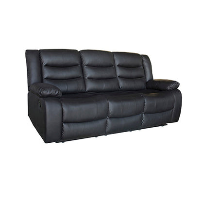 NNEDSZ Seater Recliner Sofa In Faux Leather Lounge Couch in Black-0