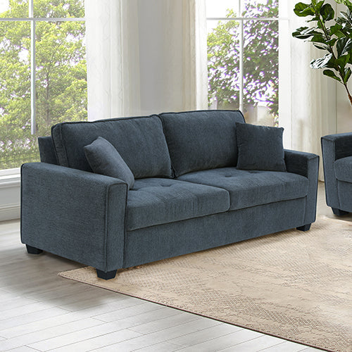 NNEDSZ 2+3 Seater Sofa Set Polyester Charcoal Fabric Multilayer Two Pillows Individual Pocket Spring-0