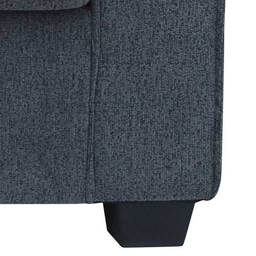 NNEDSZ 2+3 Seater Sofa Set Polyester Charcoal Fabric Multilayer Two Pillows Individual Pocket Spring-4