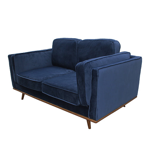 NNEDSZ Sofa 2 Seater Fabric Cushion Modern Sofa Blue Colour-2