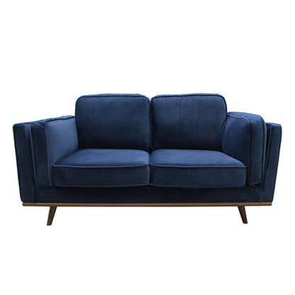 NNEDSZ Sofa 2 Seater Fabric Cushion Modern Sofa Blue Colour-0