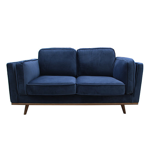 NNEDSZ Sofa 2 Seater Fabric Cushion Modern Sofa Blue Colour-0