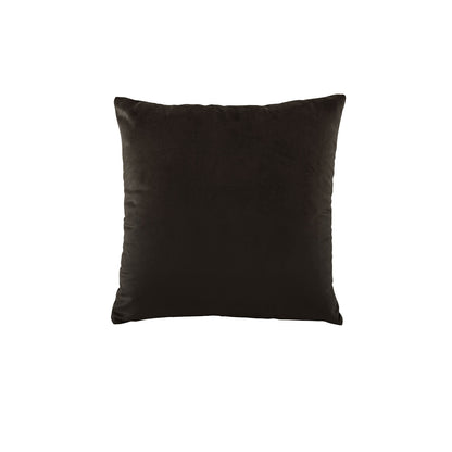 NNEDSZ Bianca Vivid Coordinates Square Velvet Cushion Chocolate 43 x 43cm-0