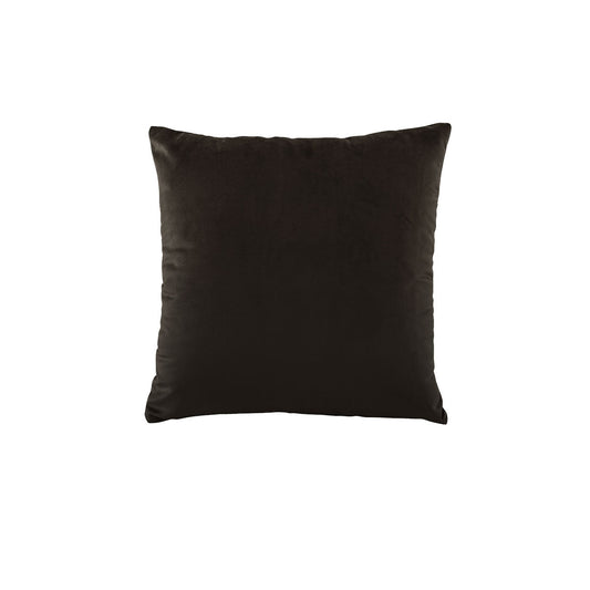 NNEDSZ Bianca Vivid Coordinates Square Velvet Cushion Chocolate 43 x 43cm-0