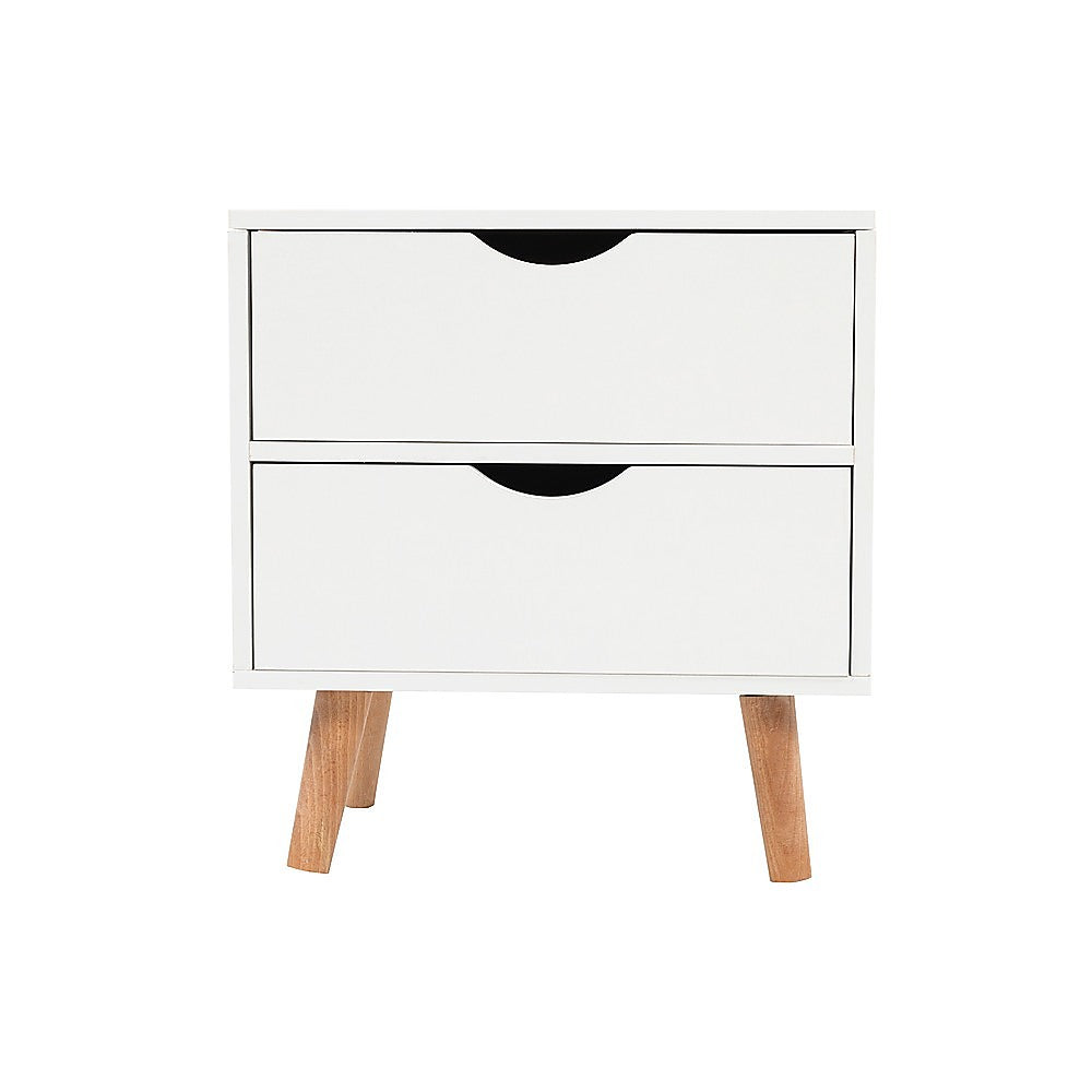 NNEDSZ Bedside Tables Drawers Side Table Nightstand White Storage Cabinet Wood-2