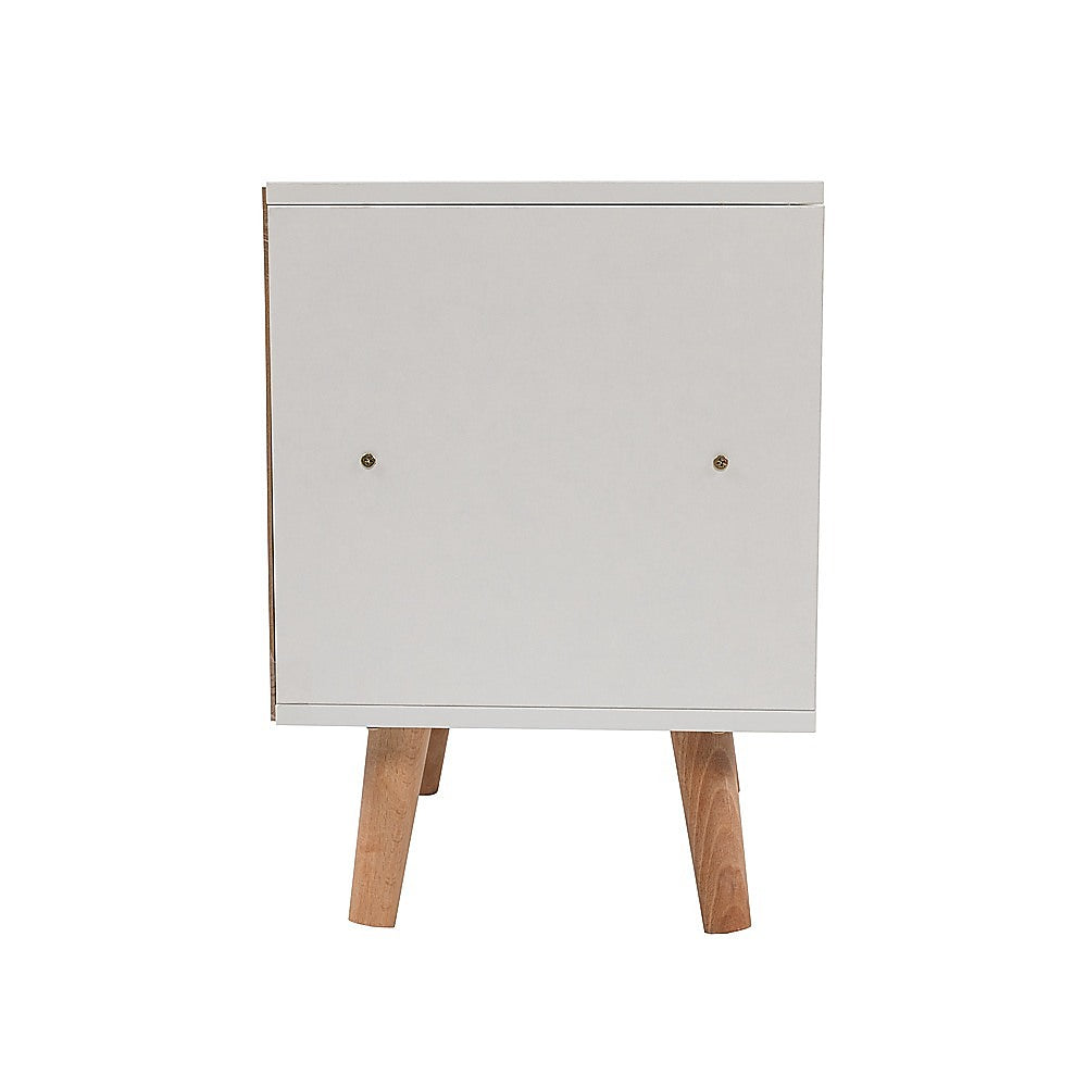 NNEDSZ Bedside Tables Drawers Side Table Nightstand White Storage Cabinet Wood-4