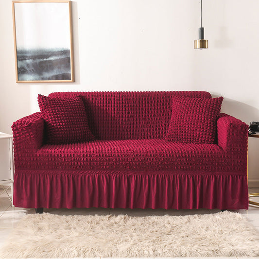 NNEDSZ Elastic sofa cover wine red (90-140cm)-0