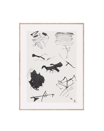 Obra de Arte Abstract Ink 02 – Diseño Minimalista y Moderno