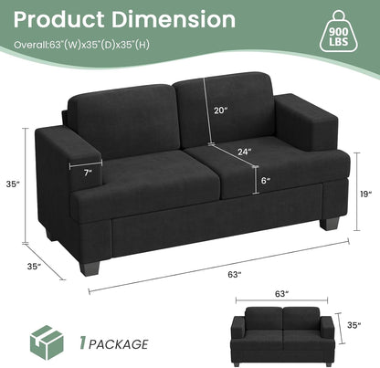 Comfy Modern Sleeper Couch Set for Living Room-1