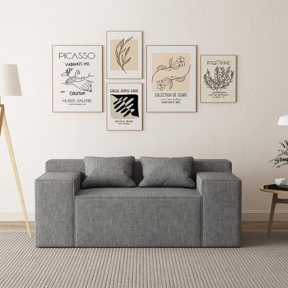 Compact Modern Loveseat Sofa Couch for Small Spaces-2