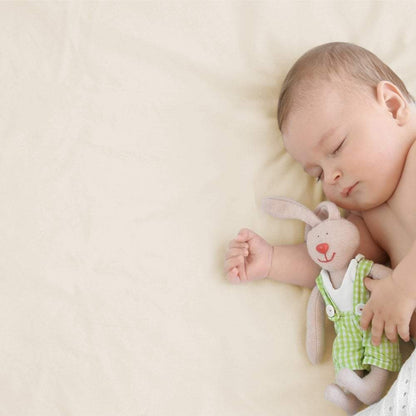 Juego de 4 Sábanas Ajustables de Algodón para Cuna 140x70 cm