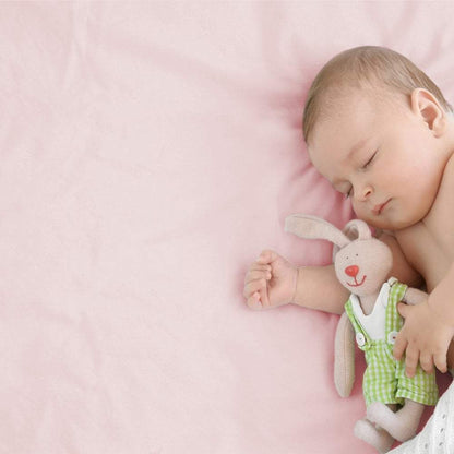 Juego de 4 Sábanas Ajustables de Algodón para Cuna 140x70 cm