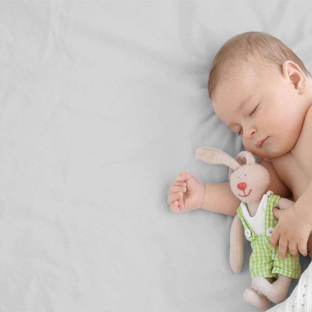 Juego de 4 Sábanas Ajustables de Algodón para Cuna 140x70 cm