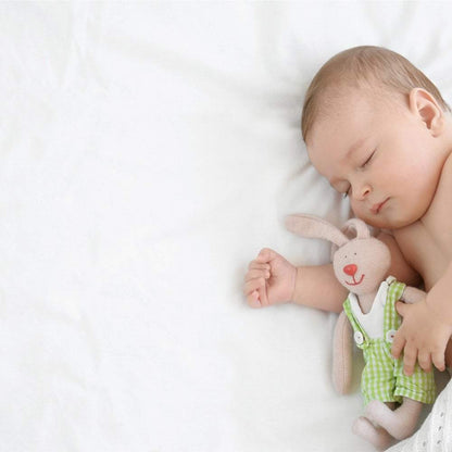 Juego de 4 Sábanas Ajustables de Algodón para Cuna 140x70 cm