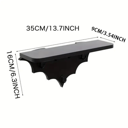 NNETM Spooktacular Bat Winged Floating Shelves for Halloween Decor-1