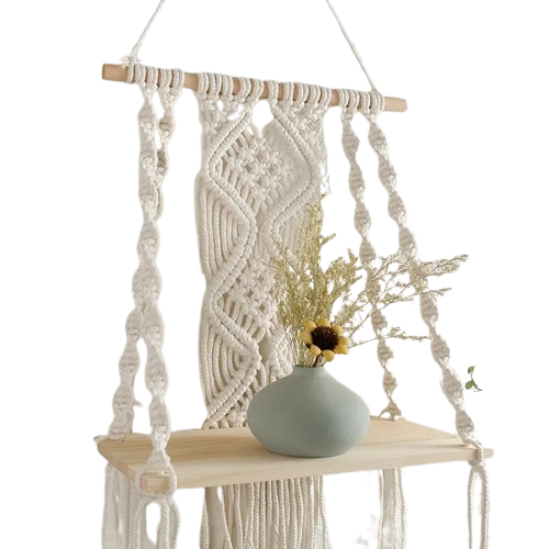 NNETM Organization meets style with this sleek wooden floating shelf-0