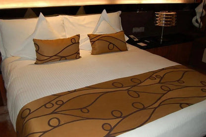 T-250 Blended Collection 5 MM Satin Stripe Bed Sheets-4