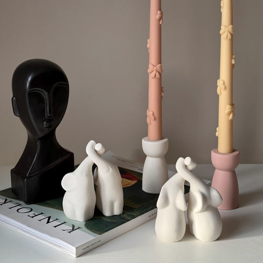 Cute Elefants Couple Stone Decor| Handmade Fun Gift| Cute Decoration| Jesmonite Decoration| Aesthetic Home Decor| Handmade Housewarming Gift-0