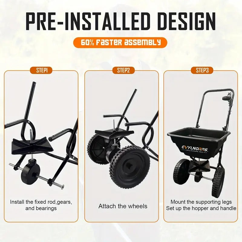 Broadcast Seed Spreader Walk-Behind Fertilizer-3