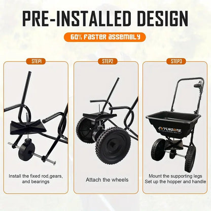 Broadcast Seed Spreader Walk-Behind Fertilizer-3